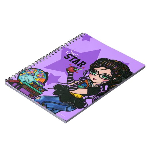 スターすごいスクール女子スマートノート ノートブック (左側)