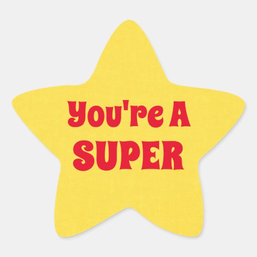 スターすごいステッカー 星シール (正面)