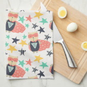 スターすごいヒーロー キッチンタオル (四つ折り)