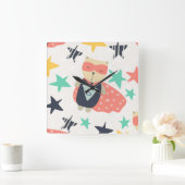 スターすごいヒーロー スクエア壁時計 (ホーム)