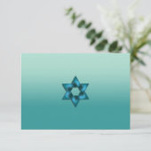 スターとのパーティーグラデーションティール（緑がかった色）後 招待状 (スタンド正面)