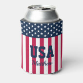 スターとストライプという名前の米国国旗 缶クーラー (缶裏面)