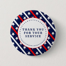 スターとストライプのサービスをありがとう 缶バッジ