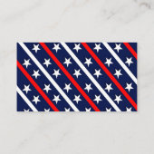 スターとストライプの政治運動 名刺 (裏面)