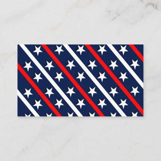 スターとストライプの政治運動 名刺 (裏面)