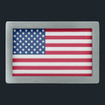 スターとストライプクラシック愛国的アメリカ国旗 長方形ベルトバックル<br><div class="desc">アメリカの旗は、星とストライプがクラシックの古い栄光の赤と青で、愛国的な声明を作る。</div>
