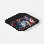 スターとストライプフリーダムイーグルアメリカ国旗 ペーパープレート (傾斜あり)