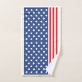 スターとストライプ愛国心 バスタオルセット (ハンドタオル)