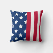 スターとストライプ愛国的なアメリカ国旗 クッション (裏面)
