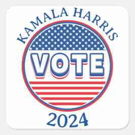 スターとストライプ投票USA – 選挙 スクエアシール