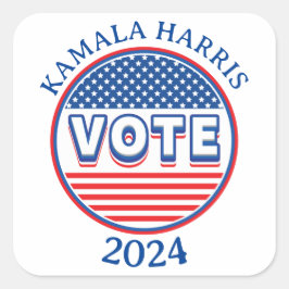 スターとストライプ投票USA – 選挙 スクエアシール