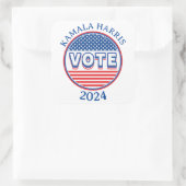 スターとストライプ投票USA – 選挙 スクエアシール (バッグ)