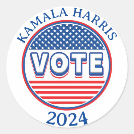 スターとストライプ投票USA – 選挙 ラウンドシール