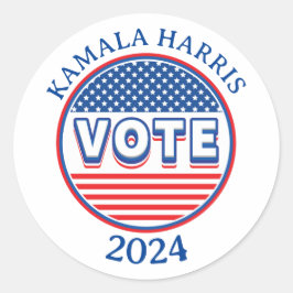 スターとストライプ投票USA – 選挙 ラウンドシール