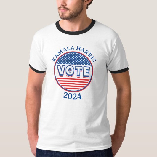 スターとストライプ投票USA – 選挙 Tシャツ (正面)