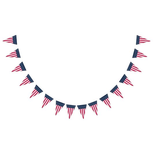 スターとストライプ米国国旗 バンティングフラッグ (全)