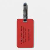 スターとストライプ米国国旗 ラゲッジタグ (裏面縦)