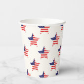 スターとストライプ7月4日愛国心 紙コップ (裏面)
