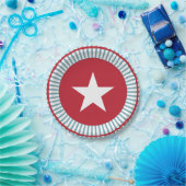 スターとストライプ7月4日PartyPaperプレート ペーパープレート (パーティー)