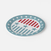 スターとストライプ7月4日PartyPaperプレート ペーパープレート (アングル)