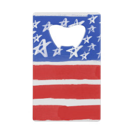 スターとストライプ、愛国的、7月4日 クレジットカード栓抜き