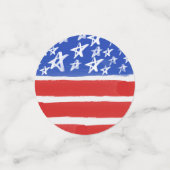 スターとストライプ、愛国的、7月4日 コンフェッティ (スモール正面)