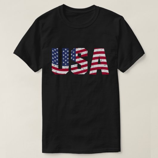 スターとストライプUSA Tシャツ (デザイン正面)