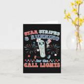 スターとスランニングライプのJの4番目のコールライト カード (黄色い花)