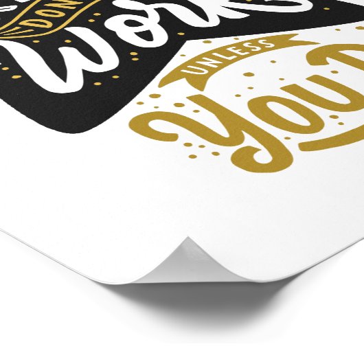 スターにならないと働かないやる気を起こさせる夢 ポスター (角)