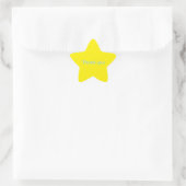 スターのサンクスギフト 星シール (バッグ)