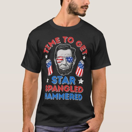 スターのスクランド付きハンマーを手に入れる時間Juの4th Tシャツ (正面)