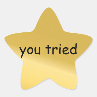 スターのステッカーを試した 星シール