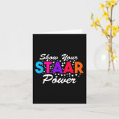 スターの力を発揮する学生教師の日 カード (黄色い花)