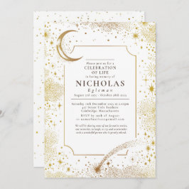 スターの愛する思い出の葬儀追悼サービス 招待状