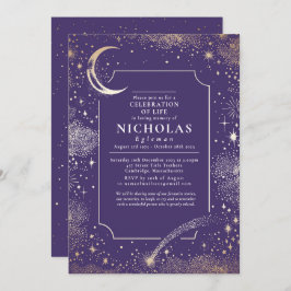 スターの愛する思い出の葬儀追悼サービス 招待状