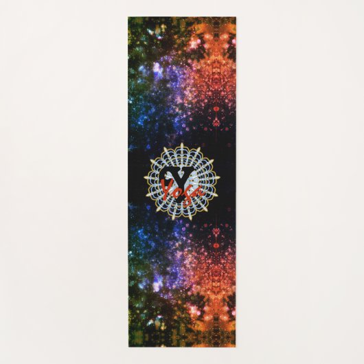 スターの銀河系個人の瞑想 ヨガマット (正面)