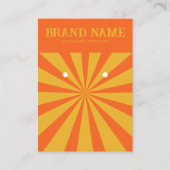 スターはっきりしたカラフルアモダンイヤリング表示カード 名刺 (正面)