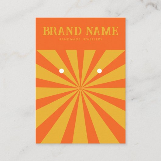 スターはっきりしたカラフルアモダンイヤリング表示カード 名刺 (正面)