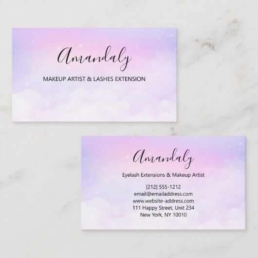 スターはスカイビジネスカード 名刺 (正面/裏面)