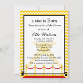 スターはハリウッドのベビー生まれシャワーへの招待 招待状 (正面)