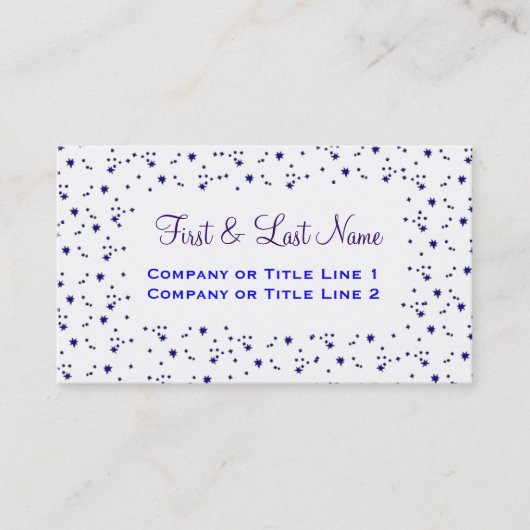 スターはプロフ生まれァイルカード 名刺 (正面)