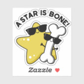 スターはボーンムービーおもしろいタイトルパン シール (シート)