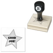 スターやる気を起こさせるデザイン先生の木印 ラバースタンプ (押印)