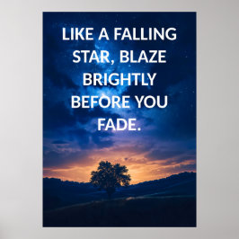 スターやる気を起こさせる引用文ポスター ポスター