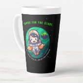 スターを目指せ、宇宙飛行士 カフェラテマグ (左アングル)