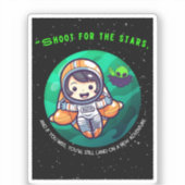 スターを目指せ、宇宙飛行士  シール (正面)