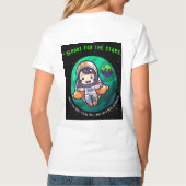 スターを目指せ、宇宙飛行士 Tシャツ (裏面)