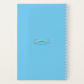 スターアップアイロン&ライディングクロップブルーミディアムエクストリアン ノートブック (裏面)