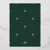 スターアーチフォイルクリスマスカード 箔招待状 (裏面)