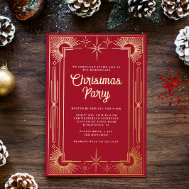 スターアールデコクリスマス 箔招待状